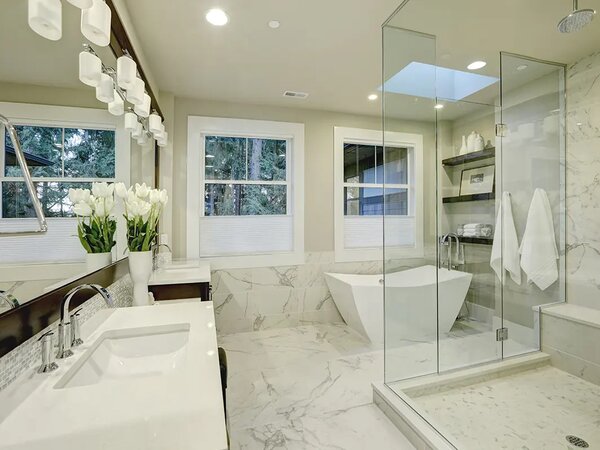 Modern bathroom remodel