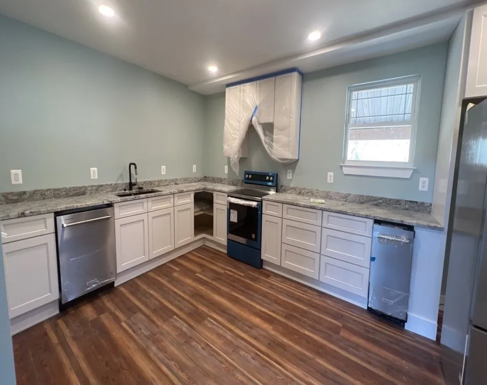 Kitchen with new cabinets