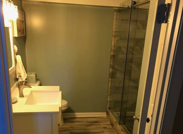 Recently remodeled bathroom layout