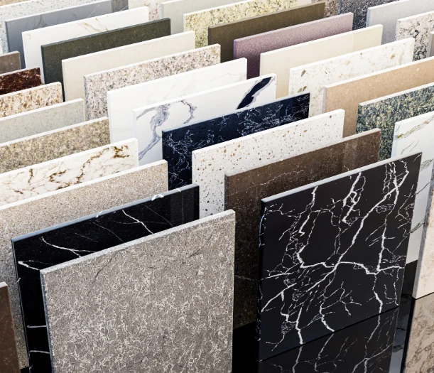 Tile samples for showers