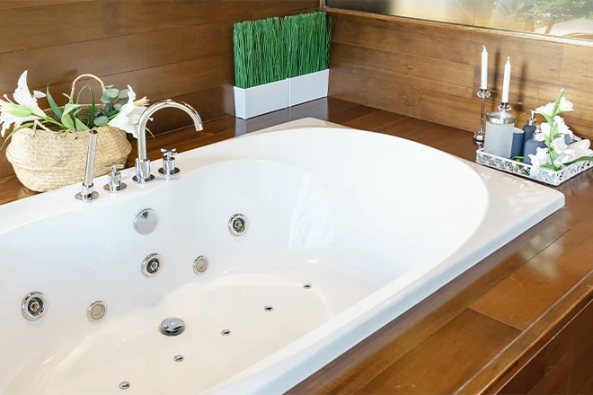 Bathtub with jets